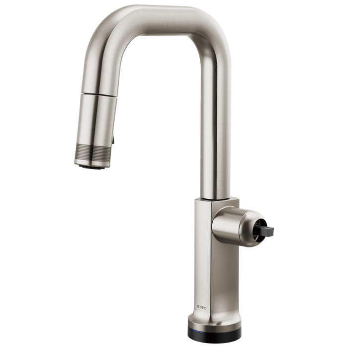Brizo Kintsu 64907LF SmartTouch Pull-Down Prep Faucet with Square Spout - Less Handle