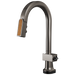 Brizo Frank Lloyd Wright 64922LF SmartTouch Pull-Down Prep Faucet with Arc Spout and Wood Spout - Less Handle