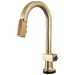 Brizo Frank Lloyd Wright 64922LF SmartTouch Pull-Down Prep Faucet with Arc Spout and Wood Spout - Less Handle