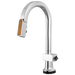 Brizo Frank Lloyd Wright 64922LF SmartTouch Pull-Down Prep Faucet with Arc Spout and Wood Spout - Less Handle