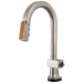 Brizo Frank Lloyd Wright 64922LF SmartTouch Pull-Down Prep Faucet with Arc Spout and Wood Spout - Less Handle