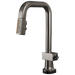 Brizo Frank Lloyd Wright 64923LF SmartTouch Pull-Down Prep Faucet with Square Spout and Wood/Concrete Wand - Less Handle