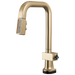 Brizo Frank Lloyd Wright 64923LF SmartTouch Pull-Down Prep Faucet with Square Spout and Wood/Concrete Wand - Less Handle