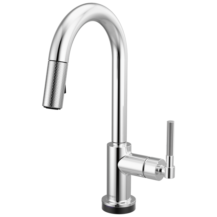 Brizo Litze 64943LF Smarttouch Pull-Down Prep Faucet with Arc Spout - Knurled Handle