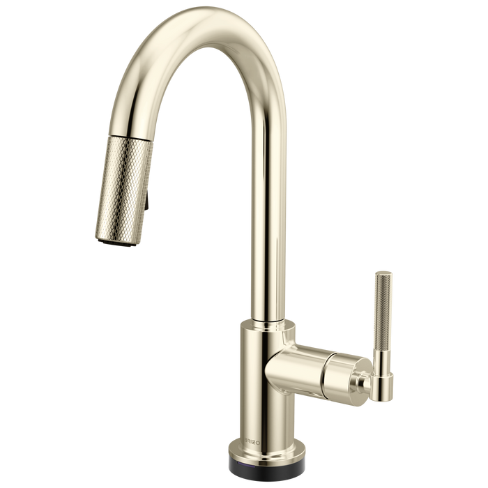 Brizo Litze 64943LF Smarttouch Pull-Down Prep Faucet with Arc Spout - Knurled Handle