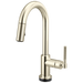 Brizo Litze 64943LF Smarttouch Pull-Down Prep Faucet with Arc Spout - Knurled Handle