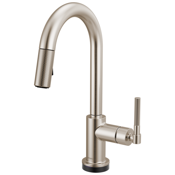 Brizo Litze 64943LF Smarttouch Pull-Down Prep Faucet with Arc Spout - Knurled Handle