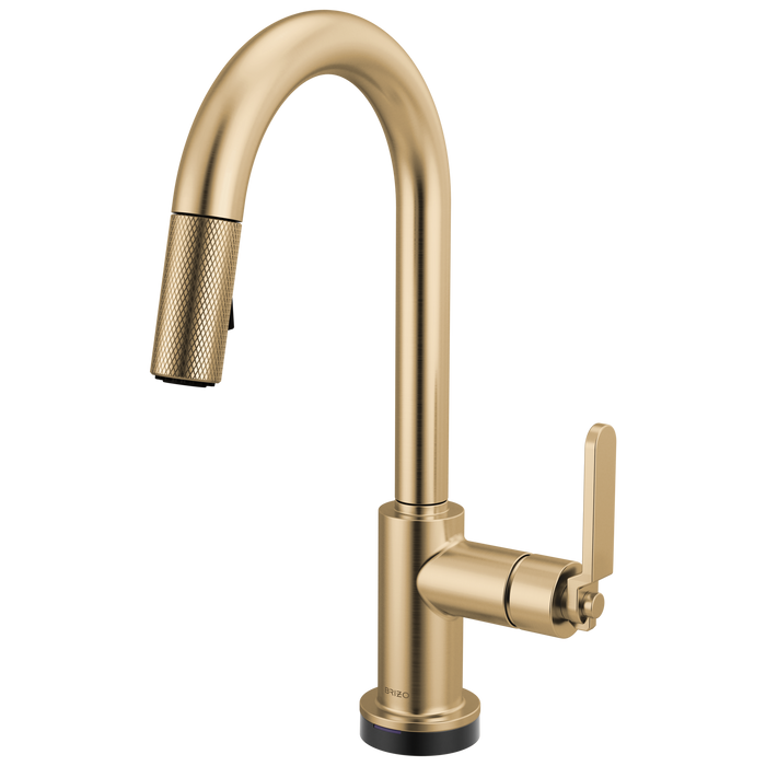 Brizo Litze 64944LF Smarttouch Pull-Down Prep Faucet with Arc Spout - Industrial Handle
