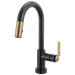 Brizo Litze 64944LF Smarttouch Pull-Down Prep Faucet with Arc Spout - Industrial Handle