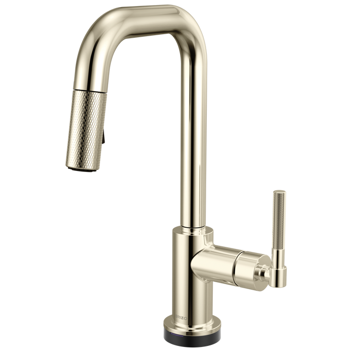 Brizo Litze 64953LF Smarttouch Pull-Down Prep Faucet with Square Spout - Knurled Handle