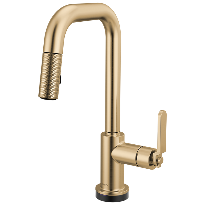 Brizo Litze 64954LF Smarttouch Pull-Down Prep Faucet with Square Spout - Industrial Handle