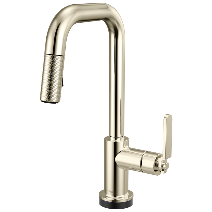Brizo Litze 64954LF Smarttouch Pull-Down Prep Faucet with Square Spout - Industrial Handle