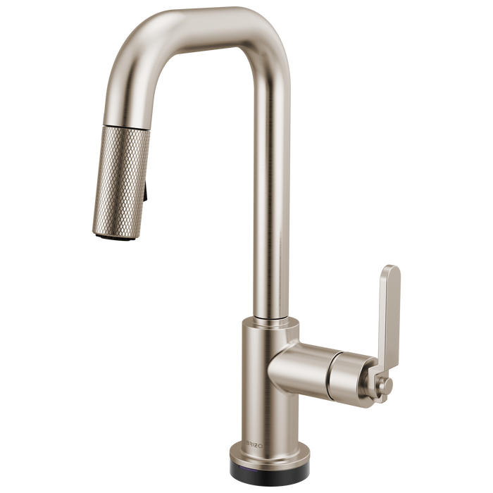 Brizo Litze 64954LF Smarttouch Pull-Down Prep Faucet with Square Spout - Industrial Handle