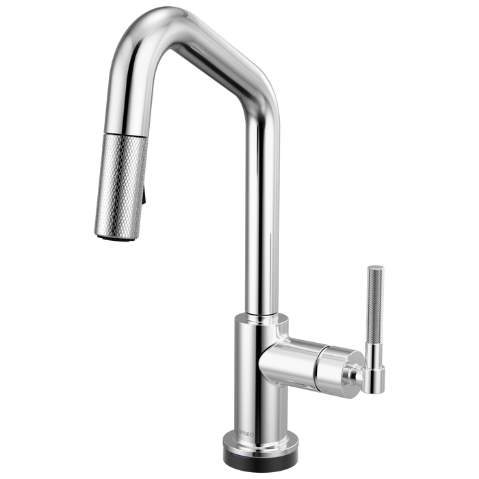 Brizo Litze 64963LF Smarttouch Pull-Down Prep Faucet with Angle Spout - Knurled Handle
