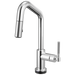 Brizo Litze 64963LF Smarttouch Pull-Down Prep Faucet with Angle Spout - Knurled Handle
