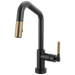 Brizo Litze 64963LF Smarttouch Pull-Down Prep Faucet with Angle Spout - Knurled Handle