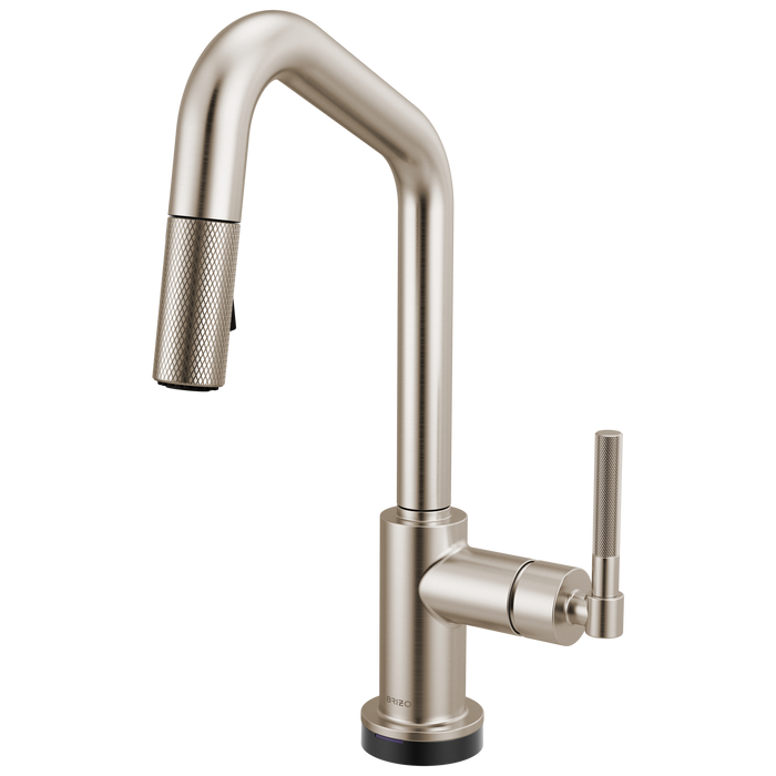 Brizo Litze 64963LF Smarttouch Pull-Down Prep Faucet with Angle Spout - Knurled Handle
