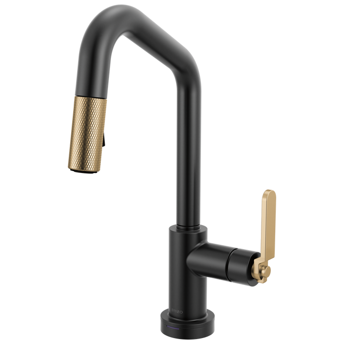 Brizo Litze 64964LF Smarttouch Pull-Down Prep Faucet with Angle Spout - Industrial Handle