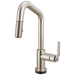 Brizo Litze 64964LF Smarttouch Pull-Down Prep Faucet with Angle Spout - Industrial Handle
