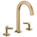 Brizo Kintsu 65306LF Widespread Lavatory Faucet with Arc Spout - Less Handles 1.2 GPM