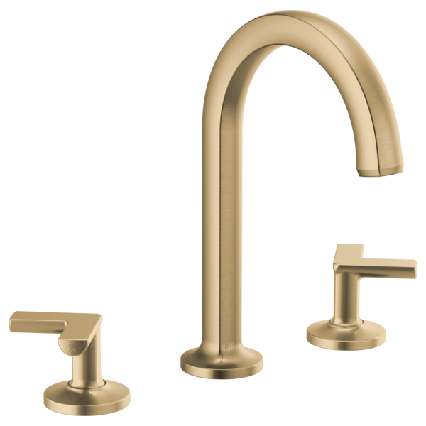 Brizo Kintsu: Widespread Lavatory Faucet with Arc Spout - Less Handles 1.5 GPM