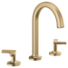 Brizo Kintsu: Widespread Lavatory Faucet with Arc Spout - Less Handles 1.5 GPM