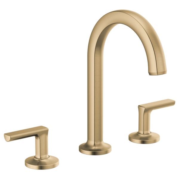 Brizo Kintsu: Widespread Lavatory Faucet with Arc Spout - Less Handles 1.5 GPM