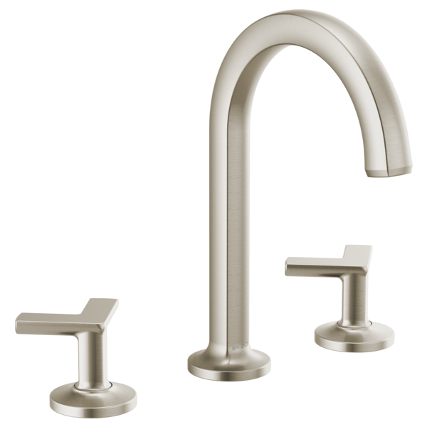 Brizo Kintsu: Widespread Lavatory Faucet with Arc Spout - Less Handles 1.5 GPM