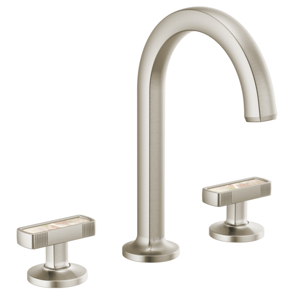 Brizo Kintsu: Widespread Lavatory Faucet with Arc Spout - Less Handles 1.5 GPM