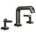 Brizo Kintsu 65307LF Widespread Lavatory Faucet with Angled Spout - Less Handles 1.5 GPM, Brilliance Black Onyx