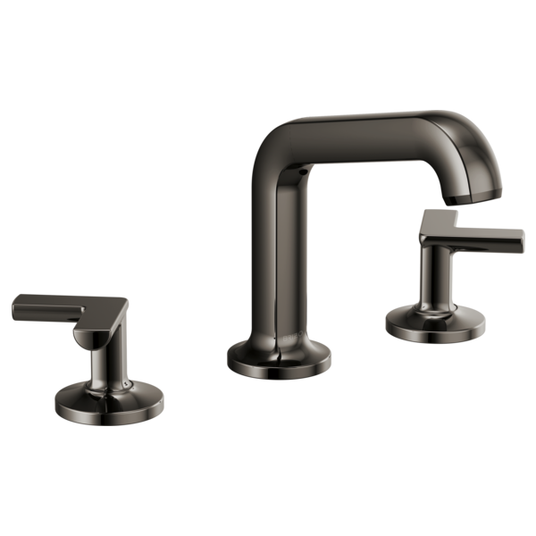 Brizo Kintsu 65307LF Widespread Lavatory Faucet with Angled Spout - Less Handles 1.5 GPM, Brilliance Black Onyx