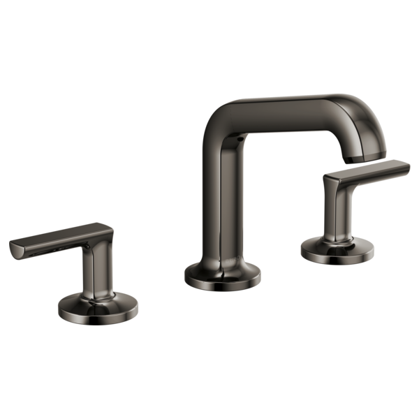 Brizo Kintsu 65307LF Widespread Lavatory Faucet with Angled Spout - Less Handles 1.5 GPM, Brilliance Black Onyx