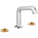 Brizo Kintsu 65307LF Widespread Lavatory Faucet with Angled Spout - Less Handles 1.5 GPM, Chrome