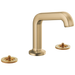Brizo Kintsu 65307LF Widespread Lavatory Faucet with Angled Spout - Less Handles 1.5 GPM, Luxe Gold