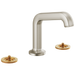 Brizo Kintsu 65307LF Widespread Lavatory Faucet with Angled Spout - Less Handles 1.5 GPM, Luxe Nickel