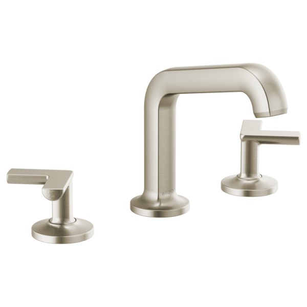 Brizo Kintsu 65307LF Widespread Lavatory Faucet with Angled Spout - Less Handles 1.5 GPM, Luxe Nickel