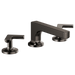 Brizo Kintsu 65308LF Widespread Lavatory Faucet with Low Spout - Less Handles 1.5 GPM, Brilliance Black Onyx