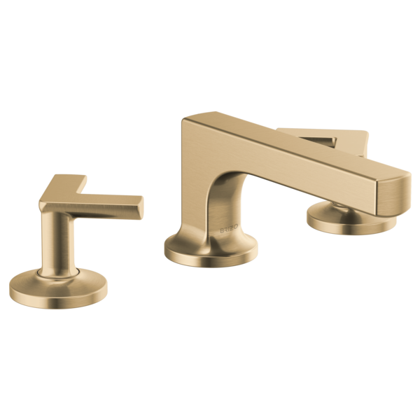 Brizo Kintsu 65308LF Widespread Lavatory Faucet with Low Spout - Less Handles 1.5 GPM, Luxe Gold
