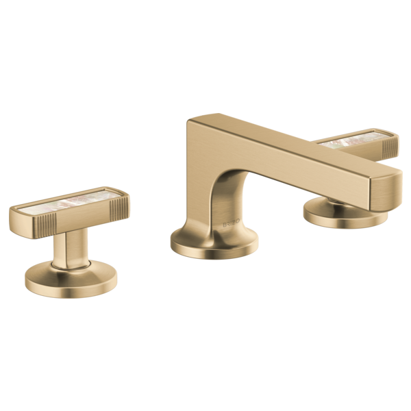 Brizo Kintsu 65308LF Widespread Lavatory Faucet with Low Spout - Less Handles 1.5 GPM, Luxe Gold
