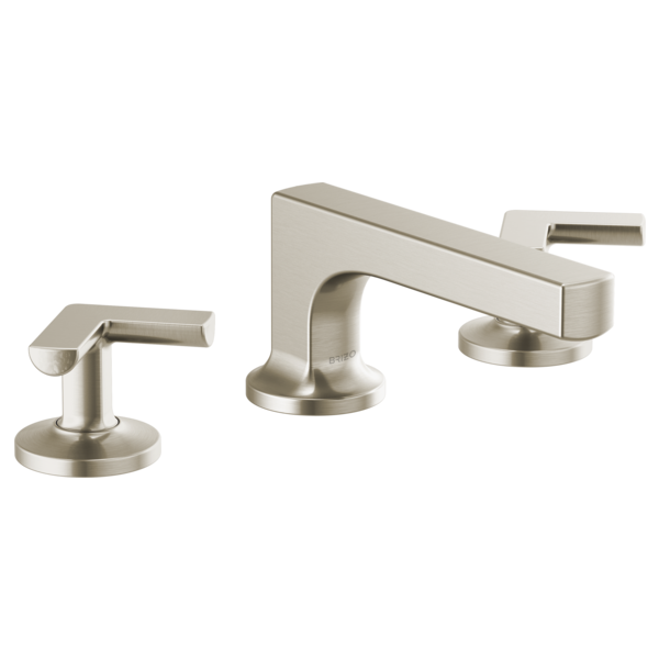 Brizo Kintsu 65308LF Widespread Lavatory Faucet with Low Spout - Less Handles 1.5 GPM, Luxe Nickel