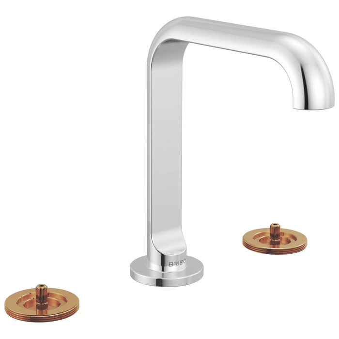 Brizo Roccesco 653111LF Widespread Lavatory Faucet with Square Spout - Less Handles