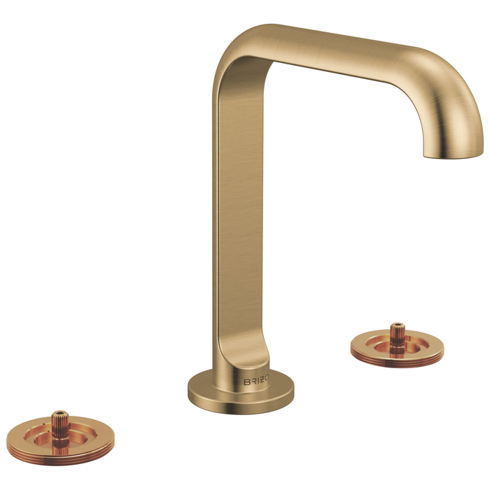 Brizo Roccesco 653111LF Widespread Lavatory Faucet with Square Spout - Less Handles
