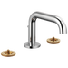Brizo Litze: Widespread Lavatory Faucet with Low Spout - Less Handles 1.2 GPM