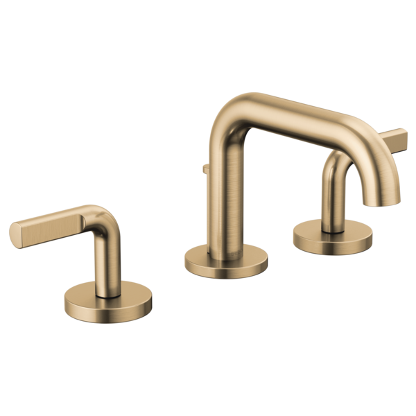 Brizo Litze: Widespread Lavatory Faucet with Low Spout - Less Handles 1.2 GPM