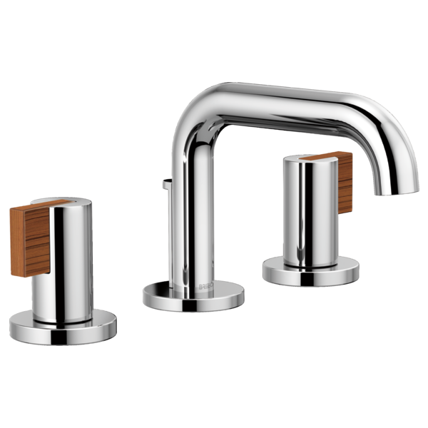 Brizo Litze: Widespread Lavatory Faucet with Low Spout - Less Handles 1.5 GPM