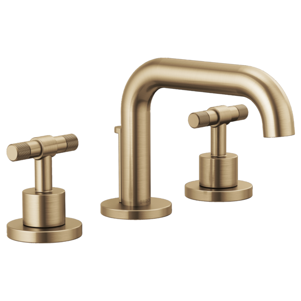 Brizo Litze: Widespread Lavatory Faucet with Low Spout - Less Handles 1.5 GPM
