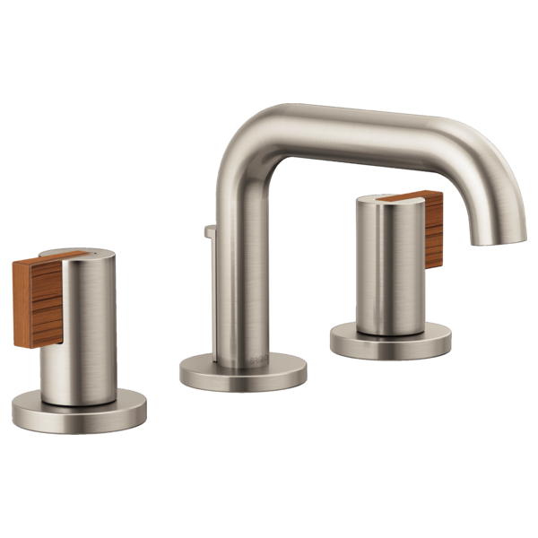 Brizo Litze: Widespread Lavatory Faucet with Low Spout - Less Handles 1.5 GPM