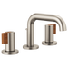 Brizo Litze: Widespread Lavatory Faucet with Low Spout - Less Handles 1.5 GPM