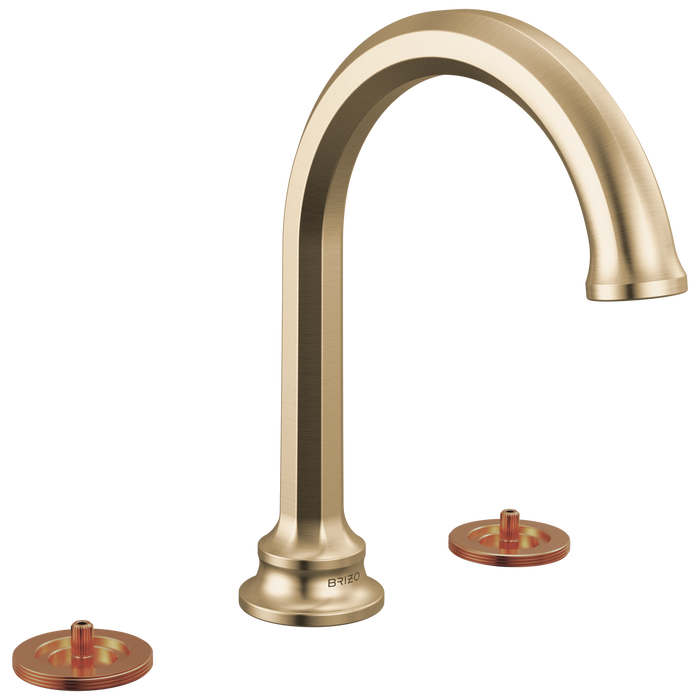 Brizo Beauclere 65365LF Widespread Lavatory Faucet with Arc Spout - Less Handles 1.2 GPM