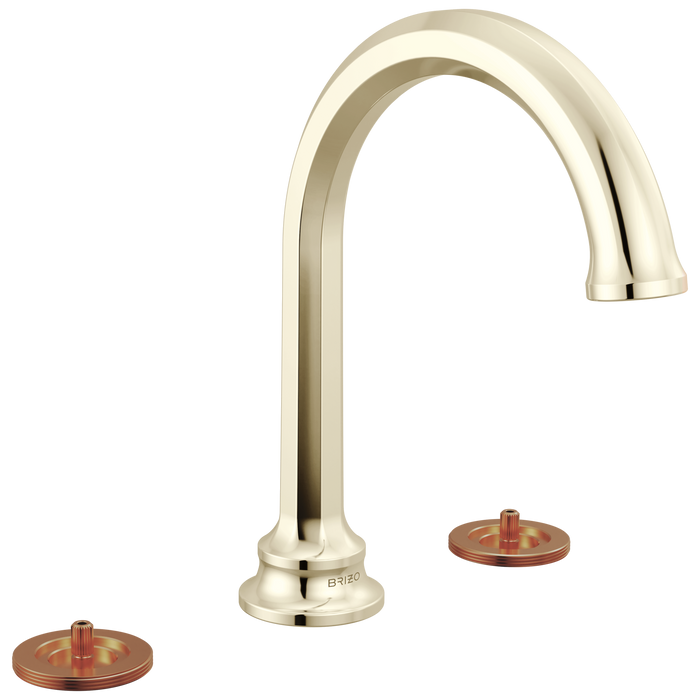Brizo Beauclere 65365LF Widespread Lavatory Faucet with Arc Spout - Less Handles 1.2 GPM
